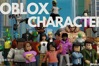 model roblox characters , rigging and animation