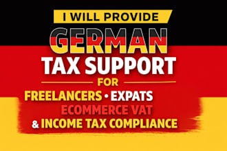 provide german tax support for freelancers experts ecommerce vat and income tax