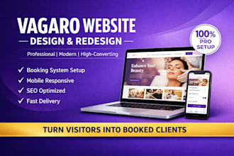 design a stunning spa website hair beauty salon website vagaro booking setup