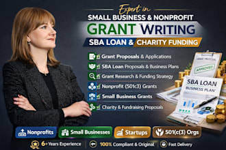 do small business grants writing nonprofit grants proposal, sba loan and charity