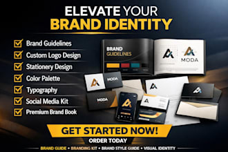 design visual branding, brand guidelines and visual identity