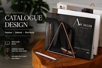 design premium catalogues, company profiles and brochures