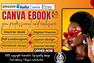 do canva ebook design, editable workbook formatting, pdf lead magnet, journal