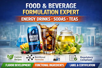formulate food formulation, energy drink, beverages formulation sodas, and tea
