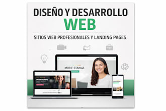diseño y desarrollo tu sitio web profesional o landing page