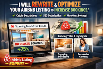 rewrite and optimize your airbnb listing to increase bookings