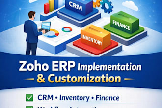 implement zoho erp system customization and full business automation