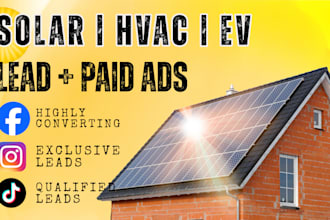 get quality solar roofing hvac leads, do marketing website, CRM and google ads