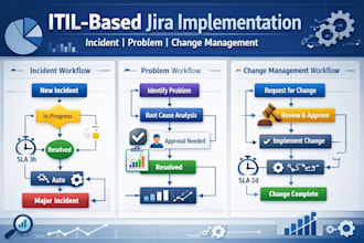 implement complete itil based incident problem, change management in jira system
