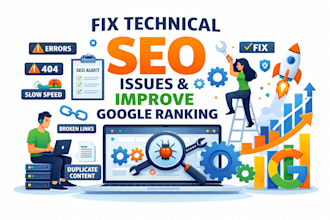 fix technical SEO issues and improve google ranking