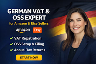 do german vat registration oss annual tax return for amazon esty german store