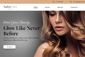 design beauty , skincare and salon website for you