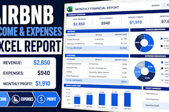 create an airbnb income and expense report in excel