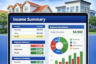 help hosts by creating a monthly profit and expense report