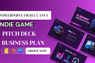 design an investor ready indie game pitch deck  publisher studio funding