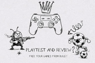 thoroughly test and review your games, with detailed feedback