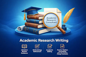 assist with academic research, editing and formatting