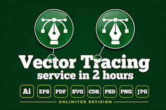 vectorize, fix, edit or redesign your logo