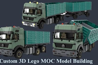 3d lego moc vehicle lego architecture model 3d lego set design pdf instruction