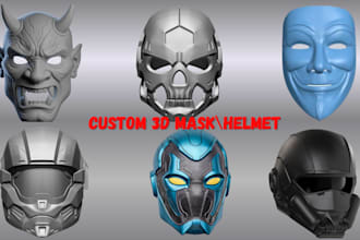 do 3d mask helmet wearable helmet halloween mask 3d printing cosplay mask helmet
