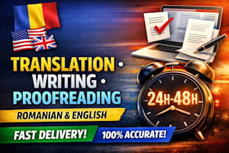 fast translation, writing, proofreading