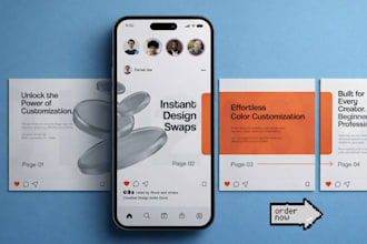design instagram carousel, instagram post, infographic, ad design, instagram ads