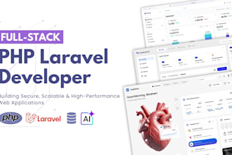 do custom web app development as a PHP laravel full stack developer