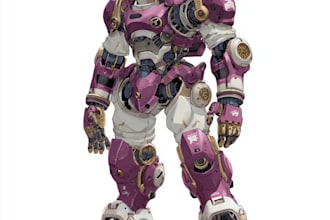 design an your mecha robot and armored character