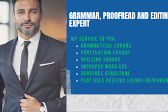 check your spelling and grammar and proofread and edit your writing