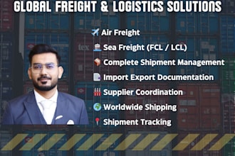 provide air freight and sea freight logistics services worldwide shipping