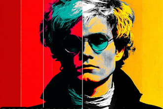 draw pop art cartoon portrait from your photo