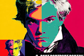 amazing vector pop art style from your photo
