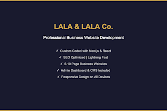 create a professional business website that gets you clients
