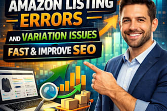 fix amazon listing errors and variation issues fast