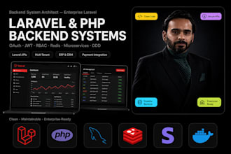 develop and deploy laravel api, laravel rest api, expert php
