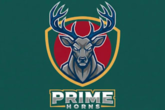 make elegant and powerful deer logo for brand or business