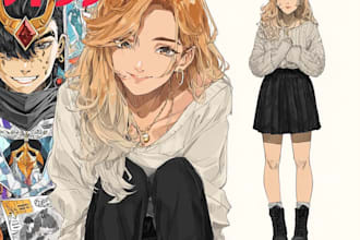 custom anime or manga character designs