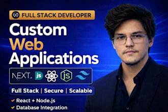 develop web app using react js, next js and typescript