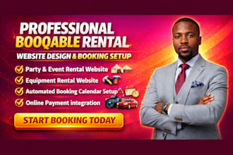 build booqable online rental store website,do booqable rental website design