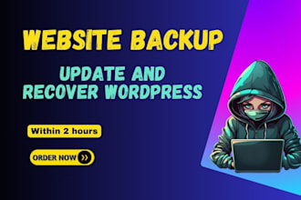create secure wordpress backup and restore website
