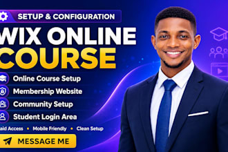 setup wix online course wix community wix membership website