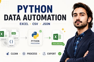 automate excel csv json data processing and cleaning with python
