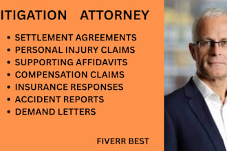 handle personal injury claims, settlements, compensation and accident cases