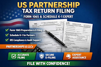 file US partnership tax return form 1065 with schedule k1