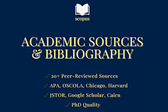 find academic sources and format your bibliography