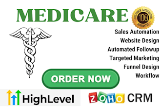 setup gohighlevel medicare funnel medicaid crm medicare insurance workflow