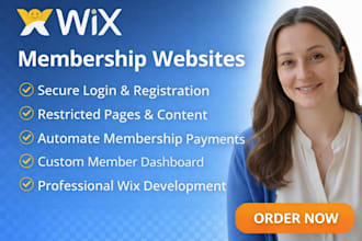 create wix membership website with login and restricted content