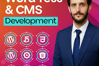 develop a professional wordpress website using modern cms