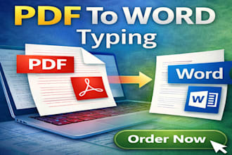 convert PDF to word manually with accurate typing