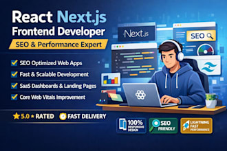 be your frontend developer in react js, nextjs, HTML, CSS